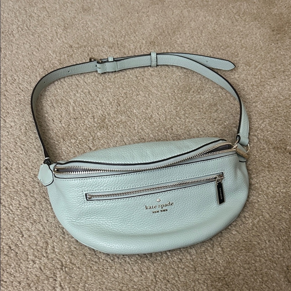 Kate Spade Light Blue Leather Belt Bag